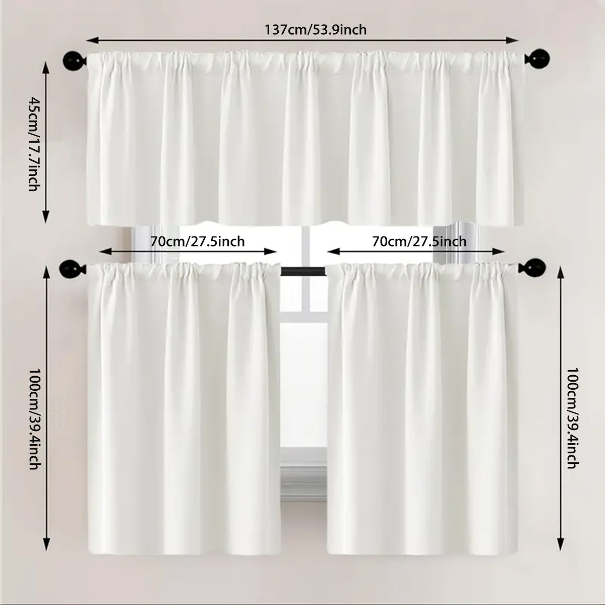 Chic Floral Print Curtains - Rod Pocket Design For Easy Hanging, Perfect For Living Room, Bedroom, Kitchen, Bathroom, And More - Versatile Home & Cafe Decor, 1pc/2pcs Set